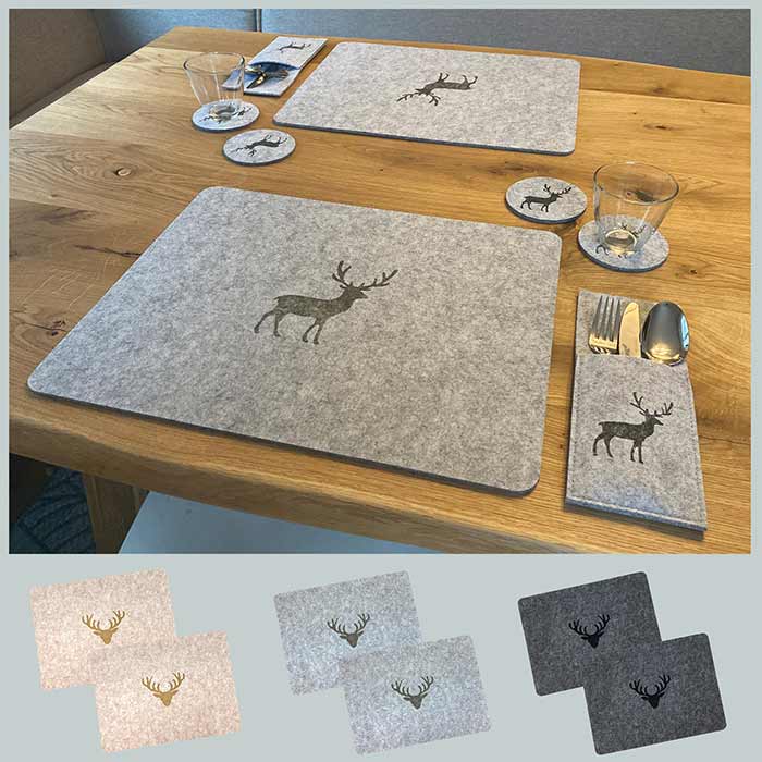 Tischset aus Filz 02